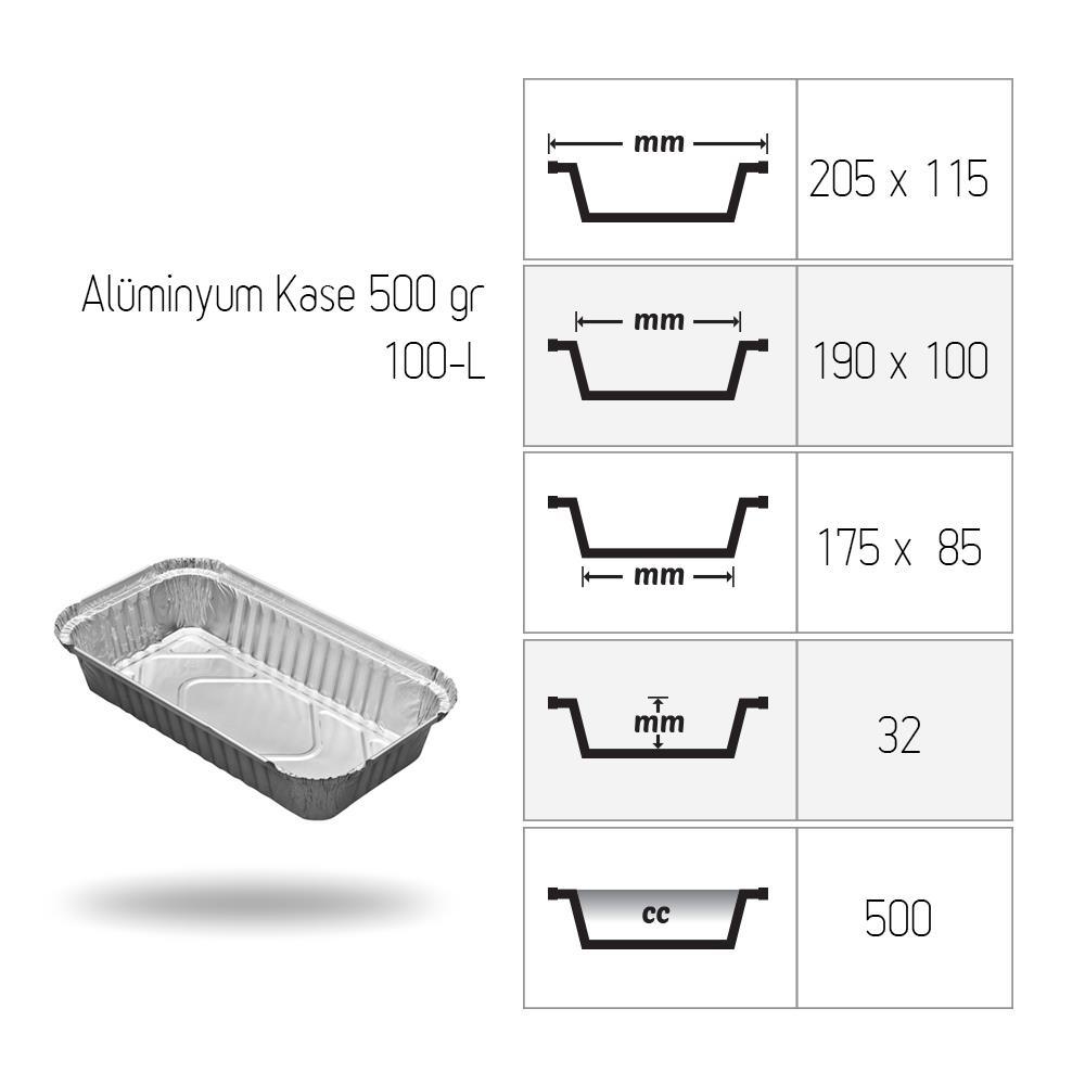 Alüminyum Kase 500 gr
