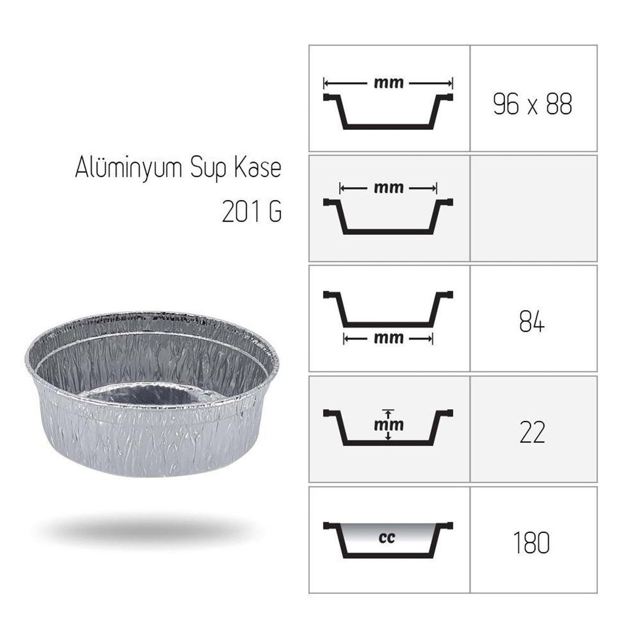 Alüminyum Sup Kasesi